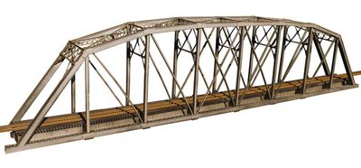 Central Valley 200&#39; Single-Track Heavy-Duty Laced-Parker-Truss Bridge -- Kit - 28-1/4 x 3  71.8 x 7.6cm