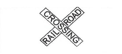 Signalisation C&amp;G HO Railroad Crossing : Poteau blanc