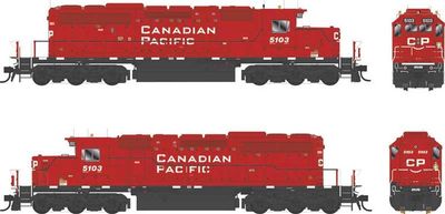 Bowser Executive HO GMD SD40-3 - w/DCC &amp; Sound - Canadian Pacific : #5103