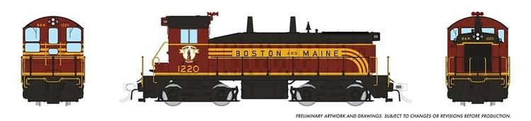 Rapido Trains HO EMD SW9 w/DCC &amp; Sound - Boston &amp; Maine : #1224