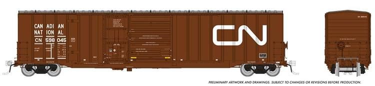 Rapido Trains HO Scale Trenton Works 6348 Boxcar : Canadian National #598189