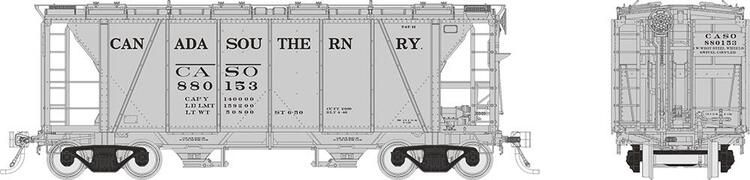 Rapido Trains HO Enterprise Covered Hopper : Canada Southern - CASO #880512