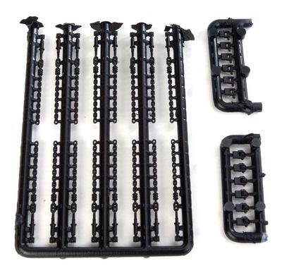 Lonestar Models HO Load Tie Downs; 15 Chain w/Rachet &amp; 12 Roll-Up Tie Downs - Black