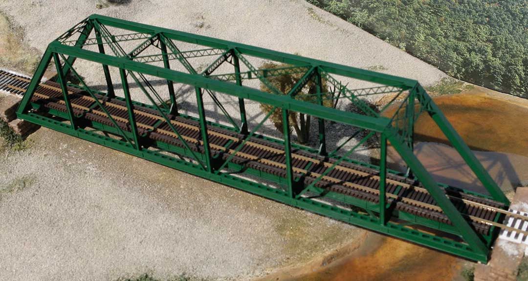 Central Valley 150&#39; Through-Truss Bridge - With Punch Plate Girders - Kit