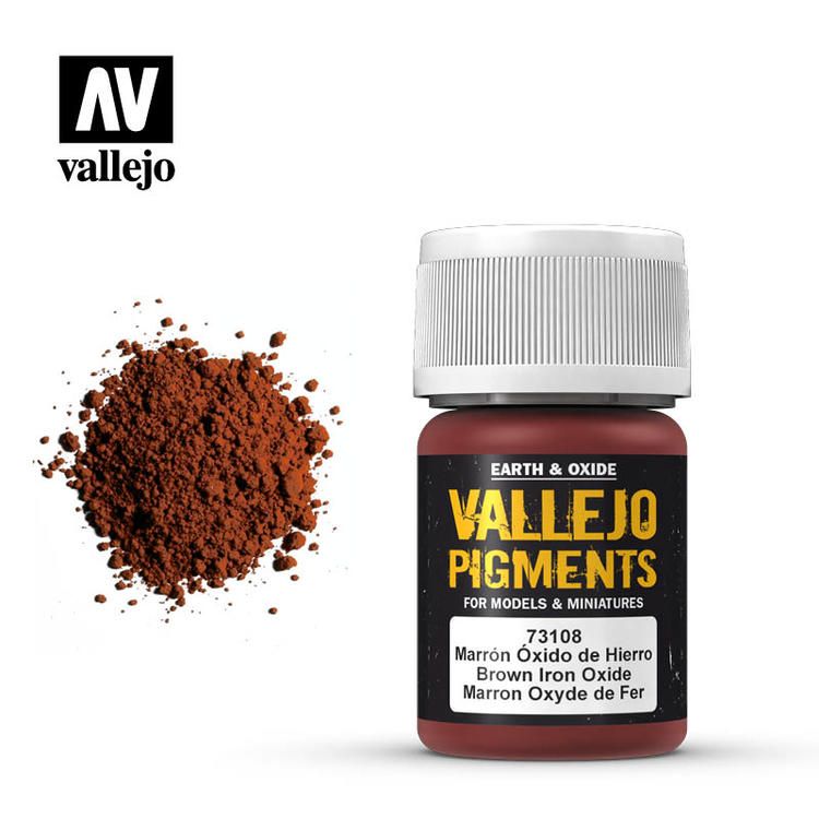 Vallejo Pigment Brown Iron Oxide 30ml.