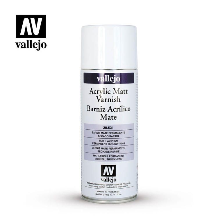 Vallejo Aerosol Matt Varnish 400ml.