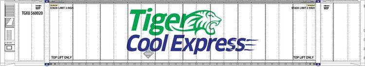 Walthers SceneMaster HO 53&#39; Reefer Container - Tiger Cool Express