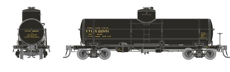 Rapido Trains HO Union X-3 8K Gal Tankcar - UTLX 1950 Scheme - UTLX : #21859