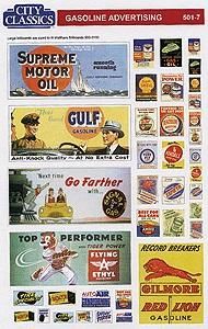 City Classics Gasoline Advertising Signs - Fit 933-3133 (Sold Separately)