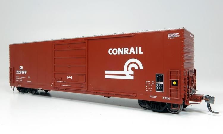 Rapido Trains HO Evans X72A Box Car : Conrail Small logo - CR #229377