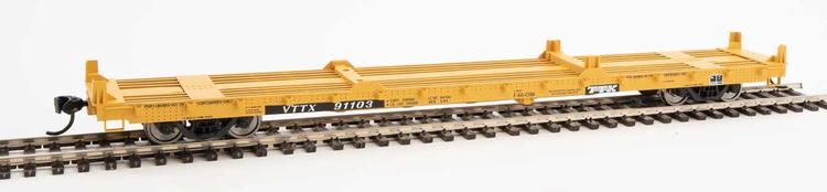 Walthers Mainline HO 60&#39; Pullman-Standard Flatcar - Trailer-Train VTTX #91103 (20&#39; &amp; 40&#39; Container Loading)