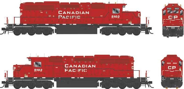 Bowser Executive HO GMD SD40-3 - w/DCC &amp; Sound - Canadian Pacific : #5103