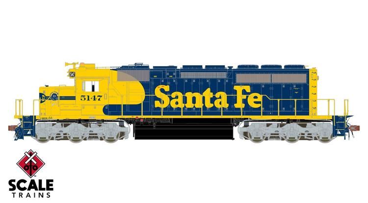 ScaleTrains Rivet Counter HO EMD SD40-2 w/DCC &amp; Sound - Santa Fe : #5147