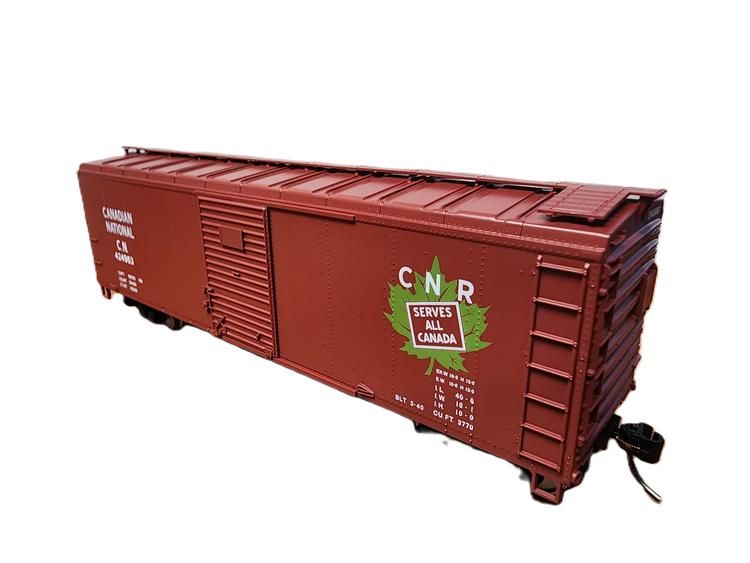 Bowser 40&#39; Single-Door Steel Boxcar - CN &quot;Serves All Canada&quot; #424963