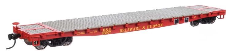 Walthers Mainline HO 53&#39; GSC Flatcar - Delaware &amp; Hudson #16507