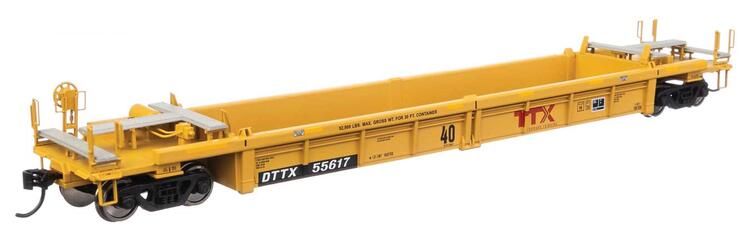 Walthers Mainline HO - Thrall Rebuilt 40&#39; Well Car - Trailer-Train DTTX #55617