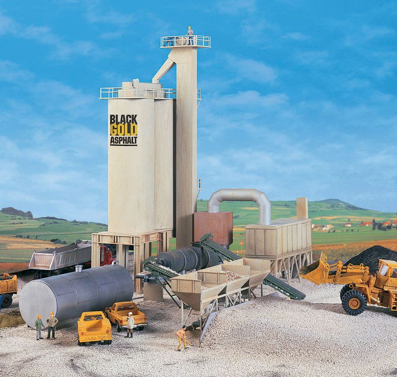 Walthers Cornerstone HO Black Gold Asphalt Hot Mix Plant - Kit