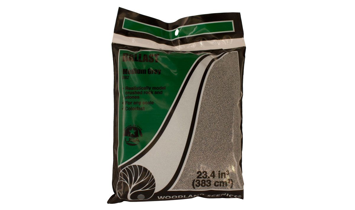 Woodland Scenics Ballast Coarse Gray 12oz 340g