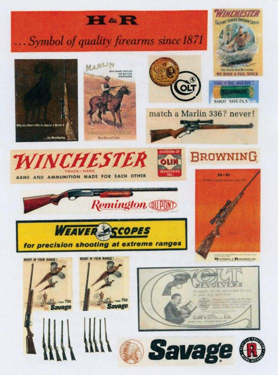 JL Innovative 1940s-1960s Firearms &amp; Sporting Signs - pkg(46)