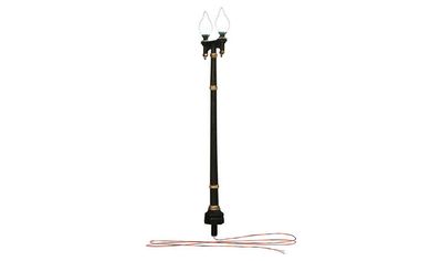 Woodland Scenics Just Plug HO Street Lights Double Lamp Post pkg(3)