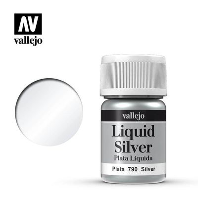 Vallejo Liquid Silver (Alcohol based) 35ml.