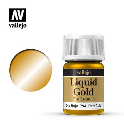 Vallejo Liquid Red Gold (Alcohol based) 35ml.