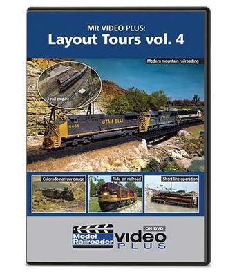 Kalmbach DVD Model Railroader Video Plus Layout Tours Vol. 4 - 75 Minutes