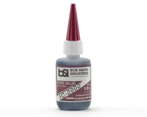 BSI IC-2000 Black Rubber Toughened CA 1/2oz.