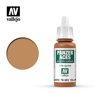 Vallejo Panzer Aces Yellowish Rust 17ml.
