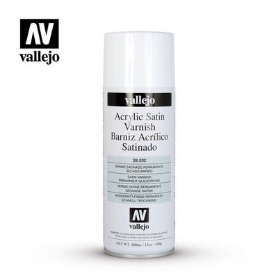 Vallejo Aerosol Satin Varnish 400ml.