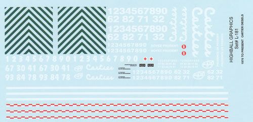 Highball Graphics Decals Cartier Mining Co.