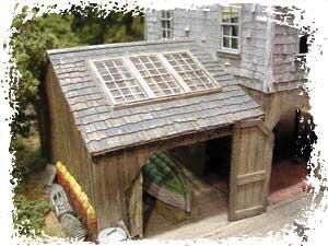Bar Mills HO Shake-Style Laser Cut Shingles - Bark Brown