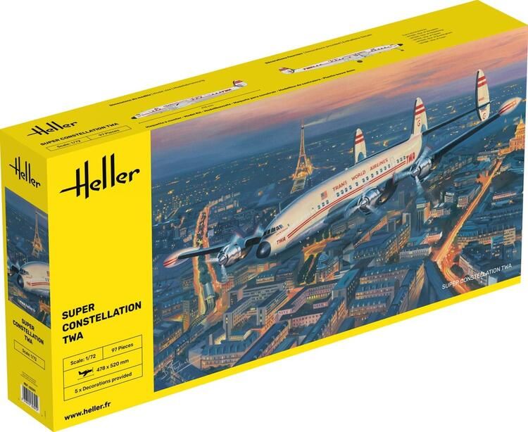 Heller 1/72 Lockheed L-1049 Super Constellation TWA - Kit