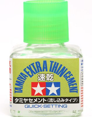 Tamiya Liquid Extra Thin Cement Quick Set 40ml.
