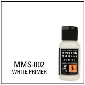 Mission Models Water-Based Acrylic Primer - 1oz 29.6mL - MMS-002 White Primer