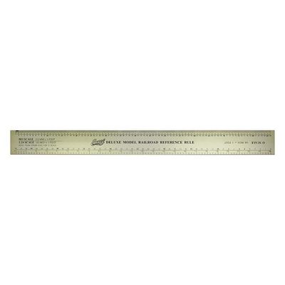 Excel Deluxe Model Railroad Reference Ruler - 12-1/2&quot; Gold Anodized Aluminum
