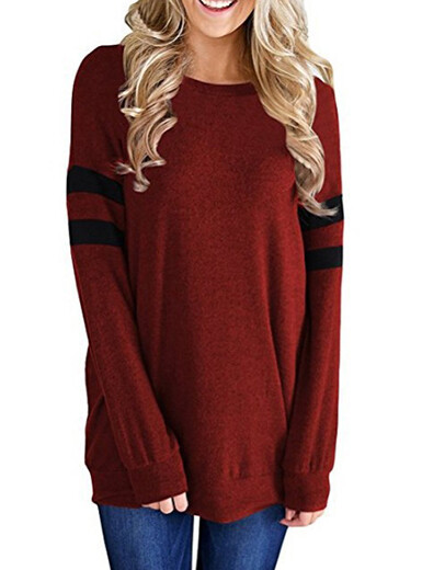 New with Tag Jennikol Sweater for Women Size Large Color Wine
