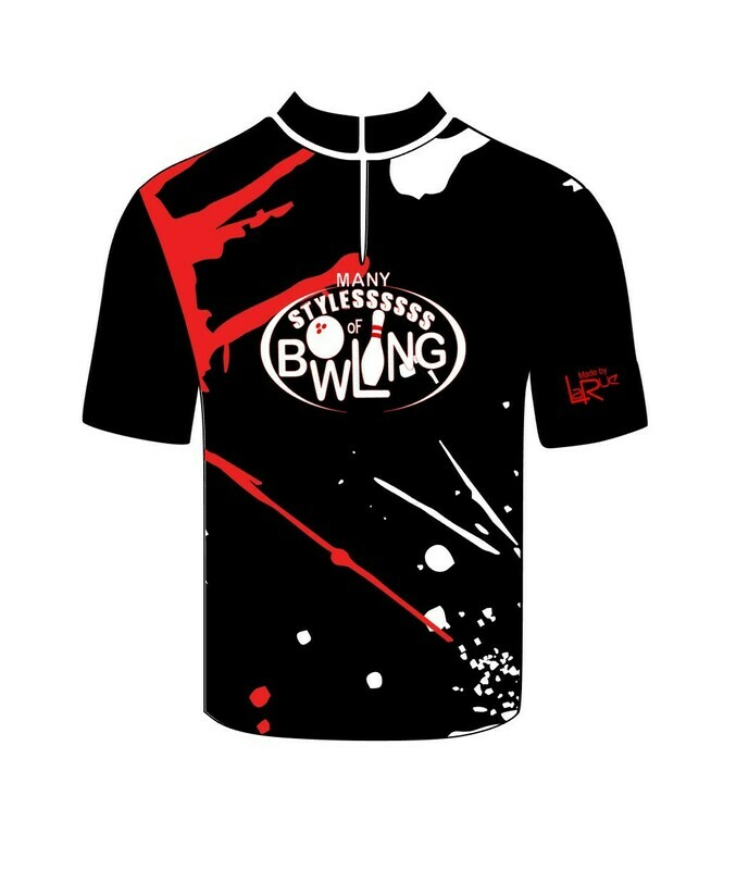Ride or Die Style  (Black Bg with White &amp; Red Splashes)