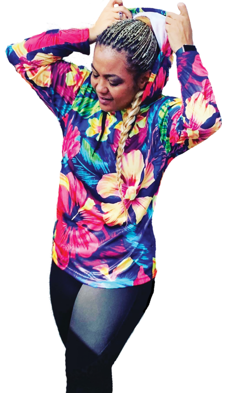 Flower Power Jersey Hoody