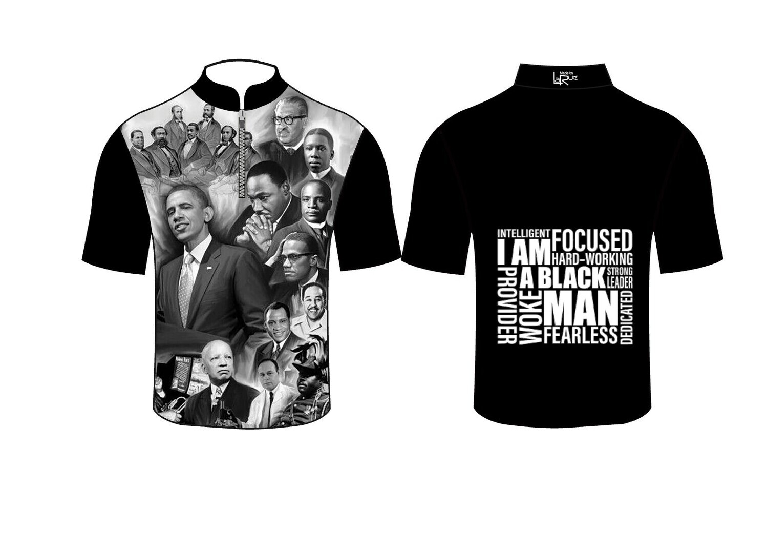 Men of Power B&W 2023 (black sleeves & collar)