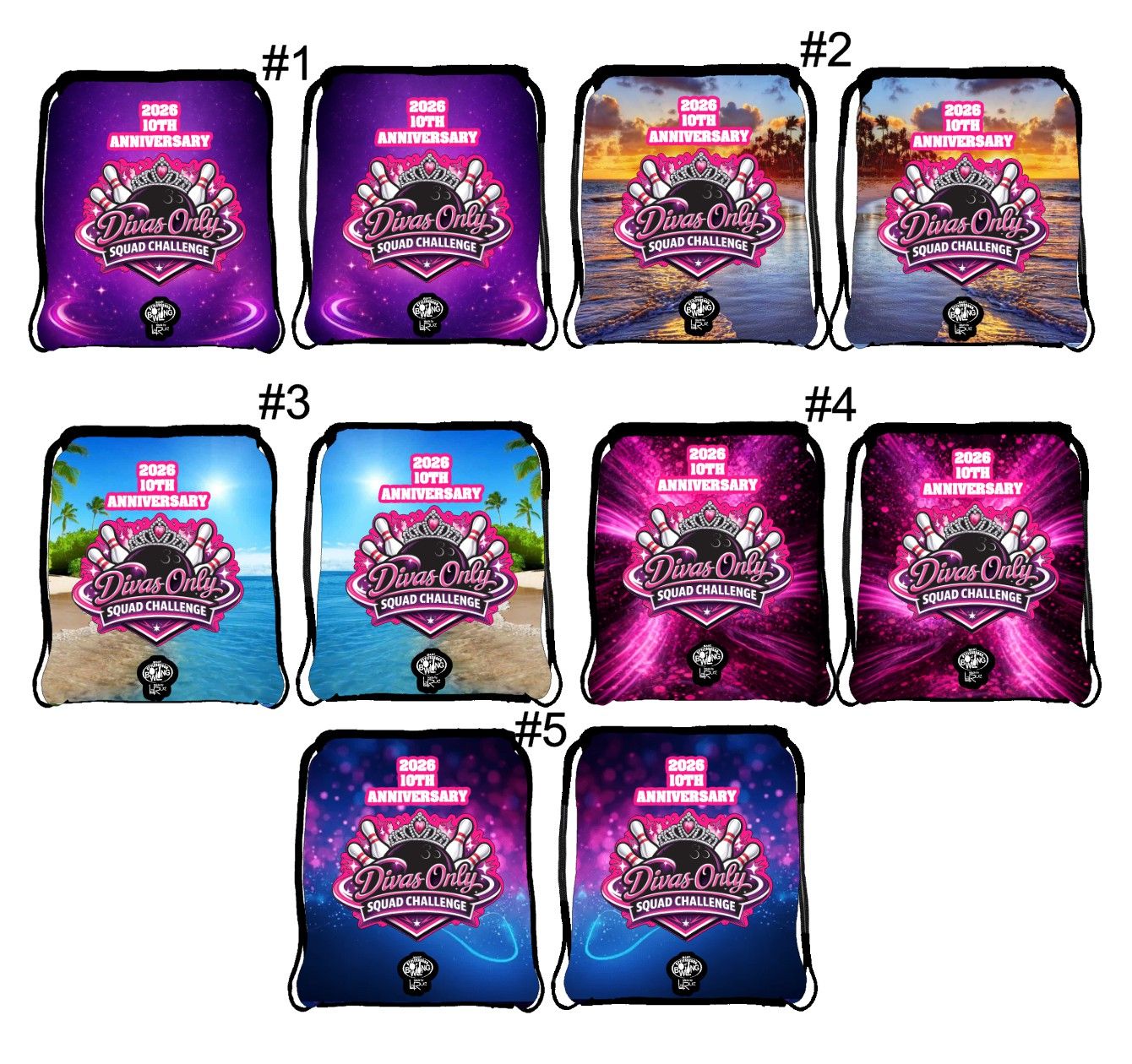 DIVAS ONLY SQUAD CHALLENGE DRAWSTRING BAG