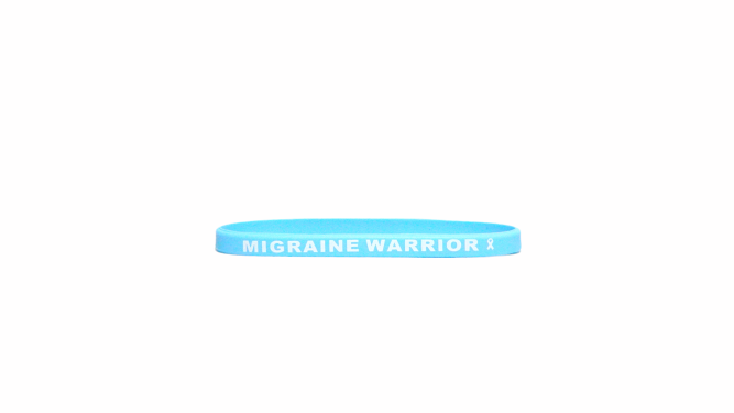 Migraine Warrior Aqua Bracelet
