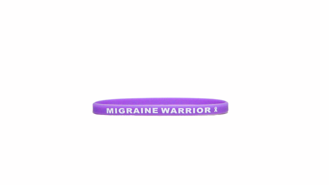Migraine Warrior Purple Bracelet