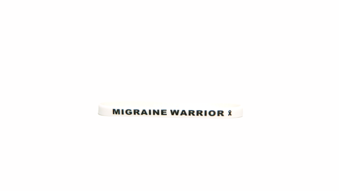 Migraine Warrior White Bracelet