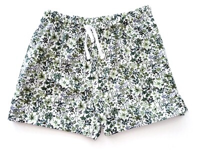 GREEN FLORAL BOXERS - COTTON (L ONLY)