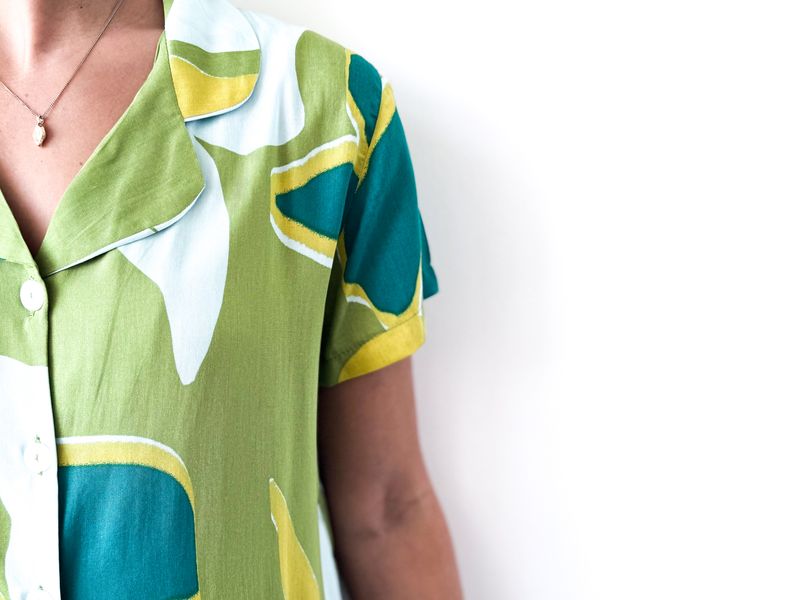 GREEN SHORT SET - RAYON