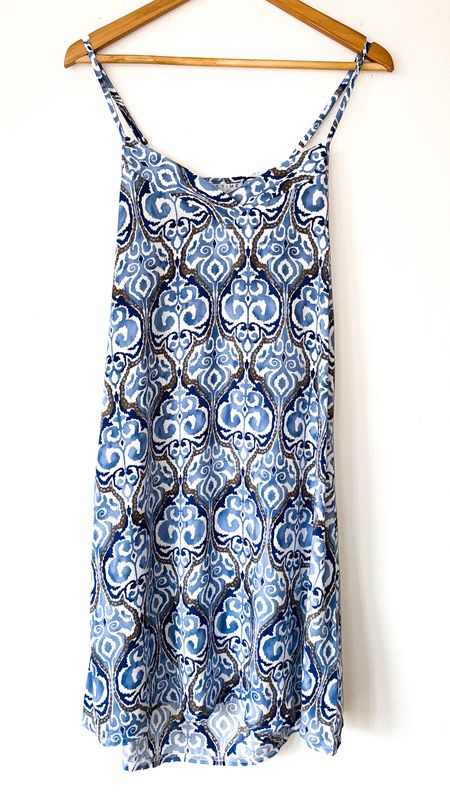 BLUE STRAPPY NIGHTIE - RAYON
