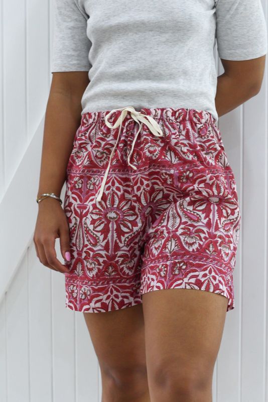 PINK BOXERS - INDIAN COTTON (S ONLY)