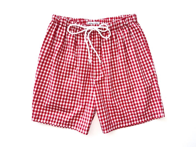 MENS GINGHAM SHORTS - COTTON