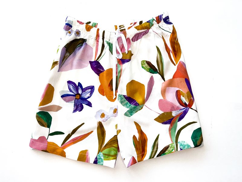 COLOURFUL FLORAL BOXERS - RAYON